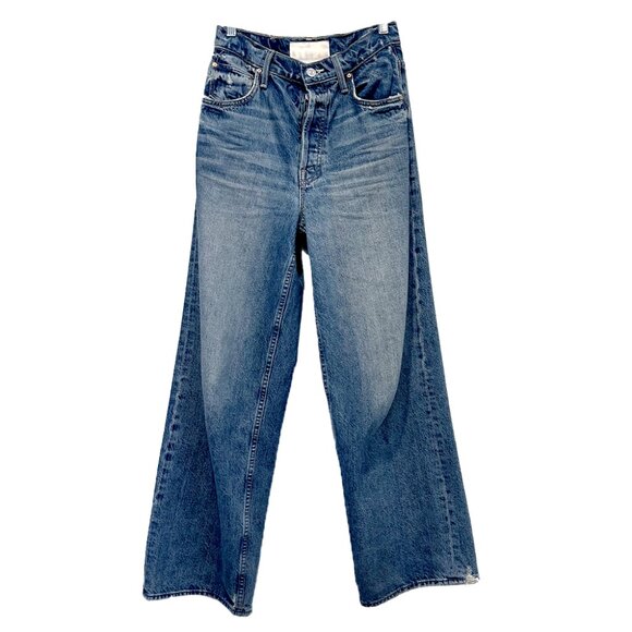 MOTHER High Waisted Spinner Skimp Wide Leg Jeans 24 - Picture 3 of 7